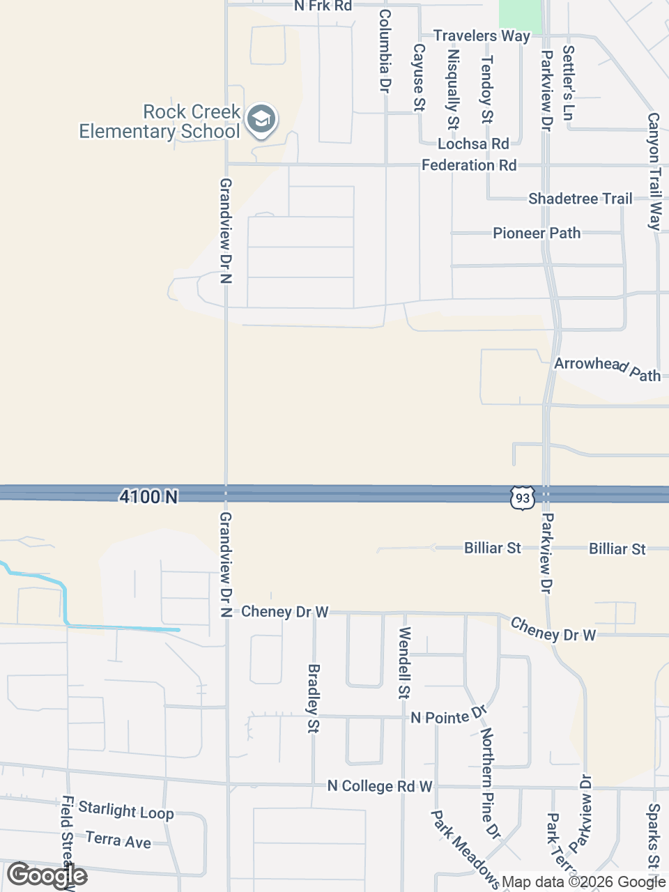 Map showing location of St. Luke’s Children’s Multispecialty: Twin Falls